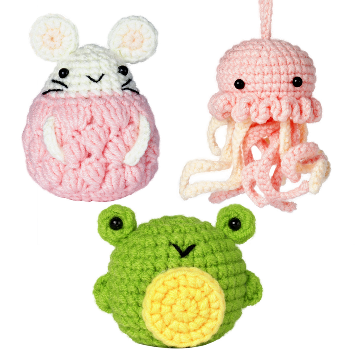 M15 pink jellyfish + hamster + frog