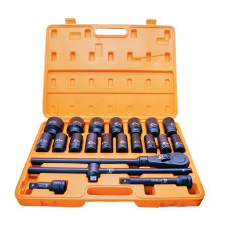 批发 21PCS加长重型套筒 3/4气动套筒21PCS