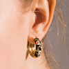 Retro fashionable earrings, Chinese style, flowered