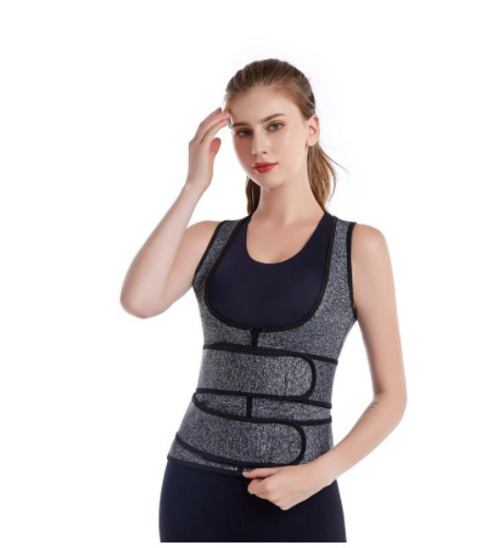 Women's double waist gray