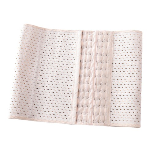 Six-breasted abdominal girdle elastic shapewear hollow breathable postpartum corset sports fitness girdle