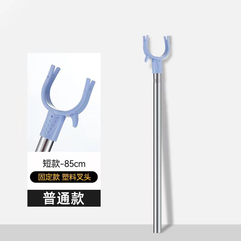 varilla de secado de acero inoxidable retráctil una tenedor de ropa doméstica varilla de secado para colgar percha de ropa varilla de soporte fija alargada image 14