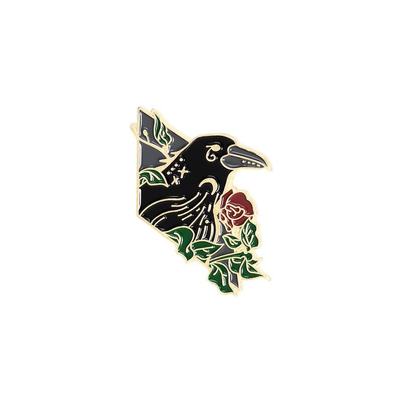 Fashion Geometric Bird Alloy Stoving Varnish Brooches display picture 5
