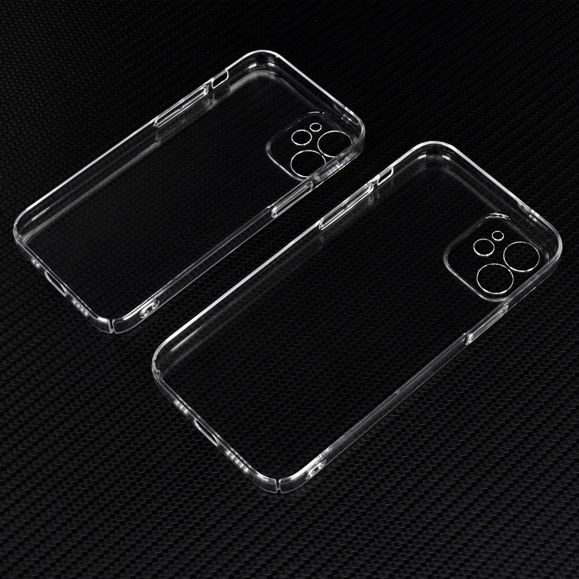Funda Rígida Transparente para iPhone 12 Mini 7 13 Pro Max 6 11 XS de PC Anti-caída