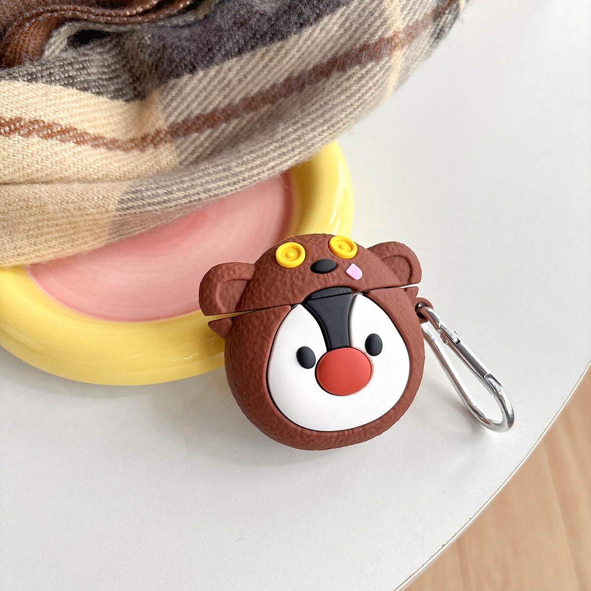 Bearhead Penguin AirPodspro Apple 2 / 3 generación de auriculares Bluetooth, cubierta de silicona de dibujos animados, suave
