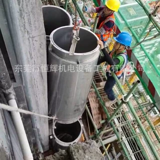 304不锈钢双层烟管烟囱 发电机房烟管厂家恒辉风管厂