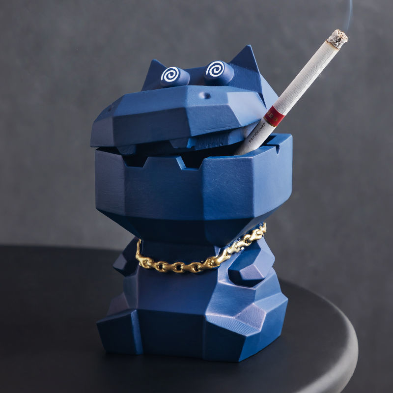 (2개) 재떨이 잉크 커버 안티 플라이 애쉬 크리에이티브 퍼스널 홈 기숙사 사무실 귀여운 가벼운 럭셔리 장식품