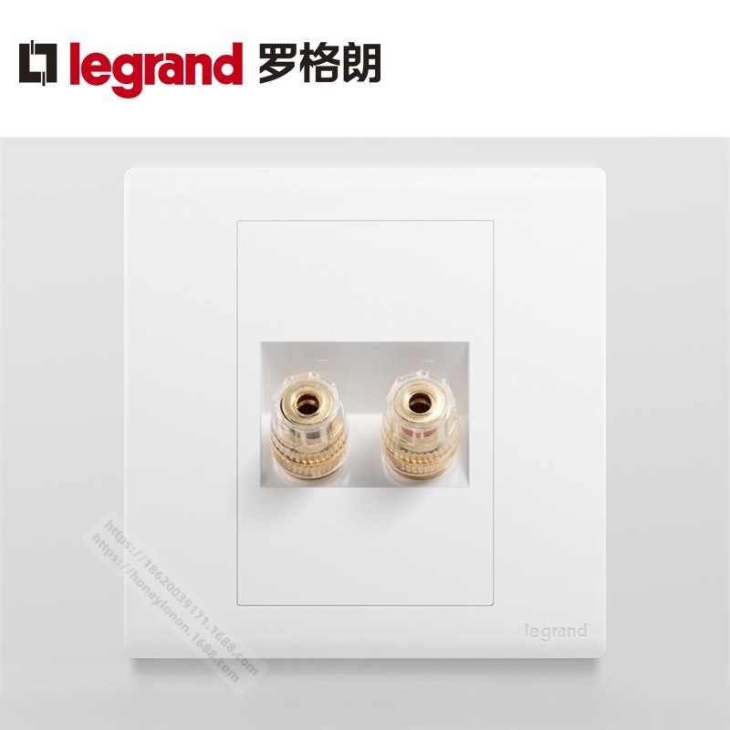 Legrand/罗格朗 简悦 一位音箱插_陶瓷白 F6/M8