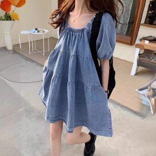 ���I������ţ��ȹ�����＾2024�¿�chic��ʽ�ڶ��Ӷ��������B��ȹ
