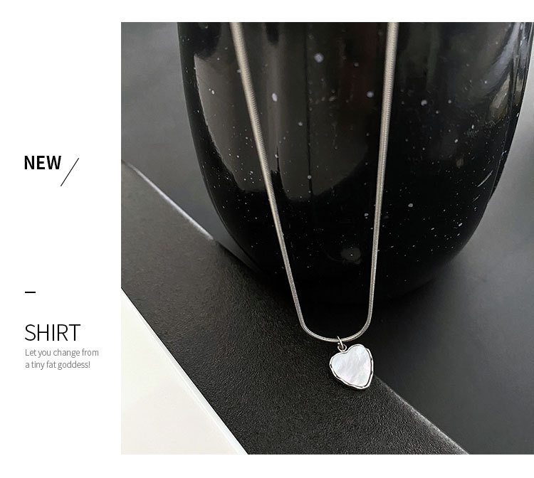Fashion Heart Shape Titanium Steel Plating Pendant Necklace 1 Piece display picture 3