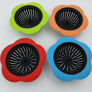 Plum Blossom Filter Screen Kitchen Sink Floor Drain Household Sink Drain Plastic Anti-clogging