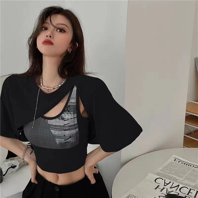 Jazz Dance Sweet Cool Stylish Girl Outfit Disco Top Set Summer Hot Girl Women's Clothing