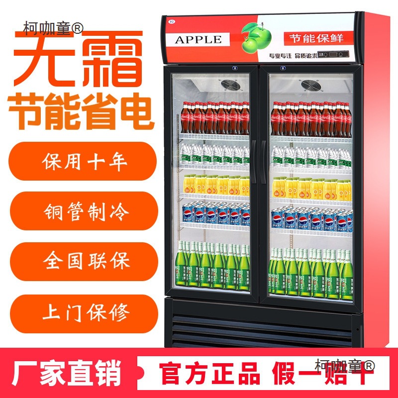 饮料啤酒展示柜商用冷藏保鲜柜蔬菜水果立式冰柜便利店单双麦太保
