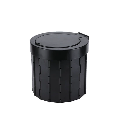 Folding Toilet Travel Car Kempinq və səyahət - black-garbage-bag-storage-bag-curing-agent