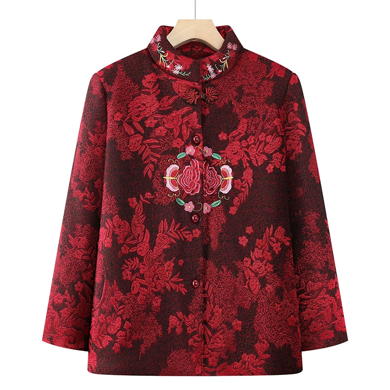 Бабушка осенняя и зимняя хлопчатобумажная одежда для пожилых людей