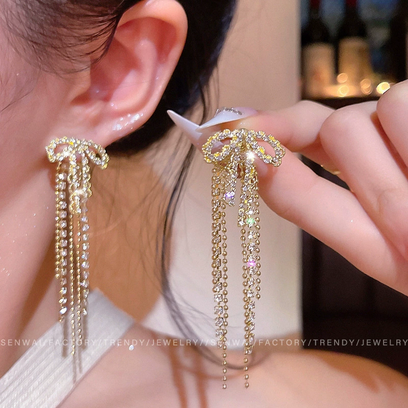 Серьги из серебра 925 с жемчужным бантиком, микровклейка цирконием, стиль 2026