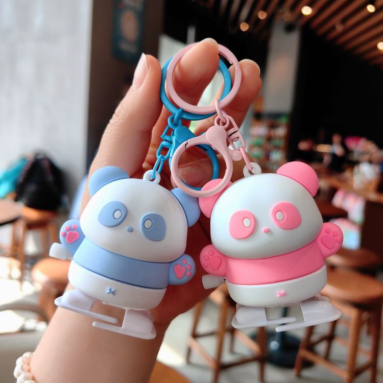 63g Weight Bag Pendant, Keychain Classification 1 Piece Quantity Casual, Daily Occasion Silica Gel Material Panda Pattern Unisex Gender Cute Style 1 Piece Cute Panda Silica Gel Unisex Bag Pendant Keychain 1