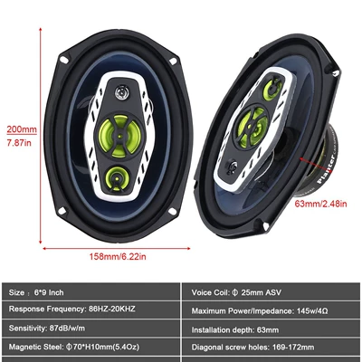 main unit subwoofer, car coaxial – Car horn/tweeter