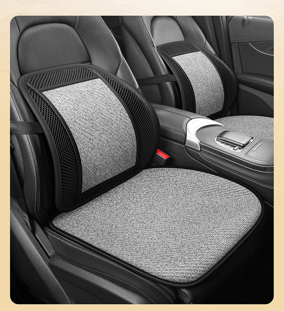 Summer Car Lumbar Support Cushion Breathable Office Seat Massage Lumbar Cushion Waist Support Car Backrest Cushion