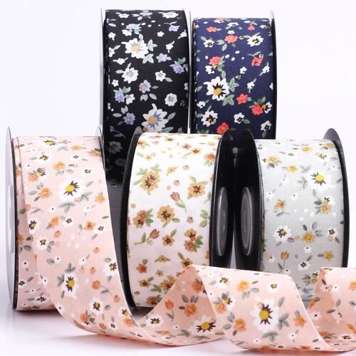 Double-sided bronzing dot printed fabric belt DIY handmade bow hair accessories bow tie top hat pet chest tie