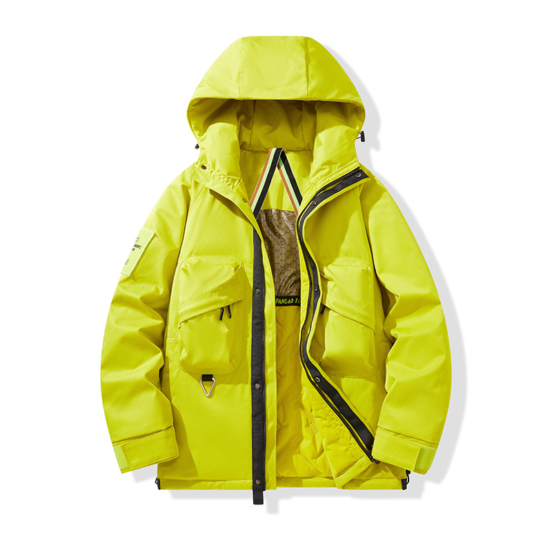 Outdoor Tooling Cotton-padded Men's Loose Three-proof Hooded Warm Graphene Cotton-padded Men's_viptrois.com