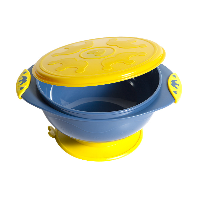 Conjunto de cubiertos para bebés PP tazón de comida para niños palillos cucharas para bebés alimentos suplementarios anti-espiración ventosa tazón para beber gachas artefacto mágico