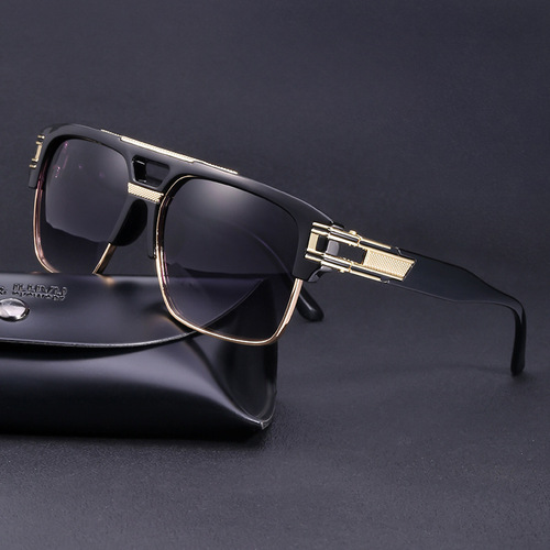  New Men's Sunglasses Driving European and American Large Frame Sunglasses Men's Sunglasses Retro Trend