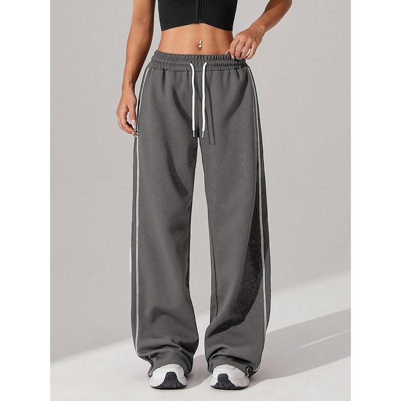 Women's Side Striped Pants Casual Comfy Breathable Trousers|undefined