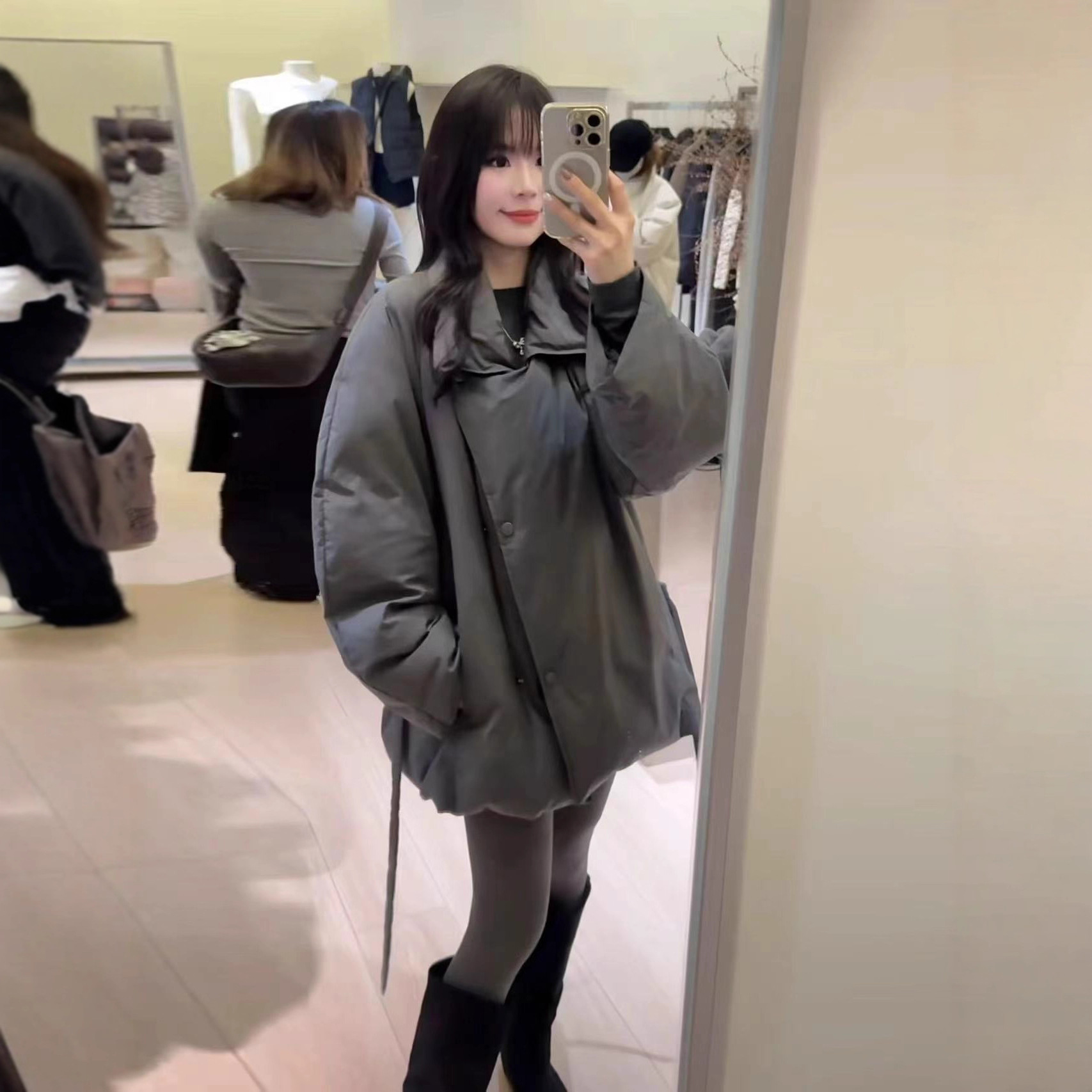 1110-16  公司尾单 东大门新款高充绒量白鹅绒韩系鹅绒服外套4714