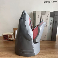 跨境JAWS 50th Anniversary Popcorn Bucket鲨鱼形爆米花桶塑料质