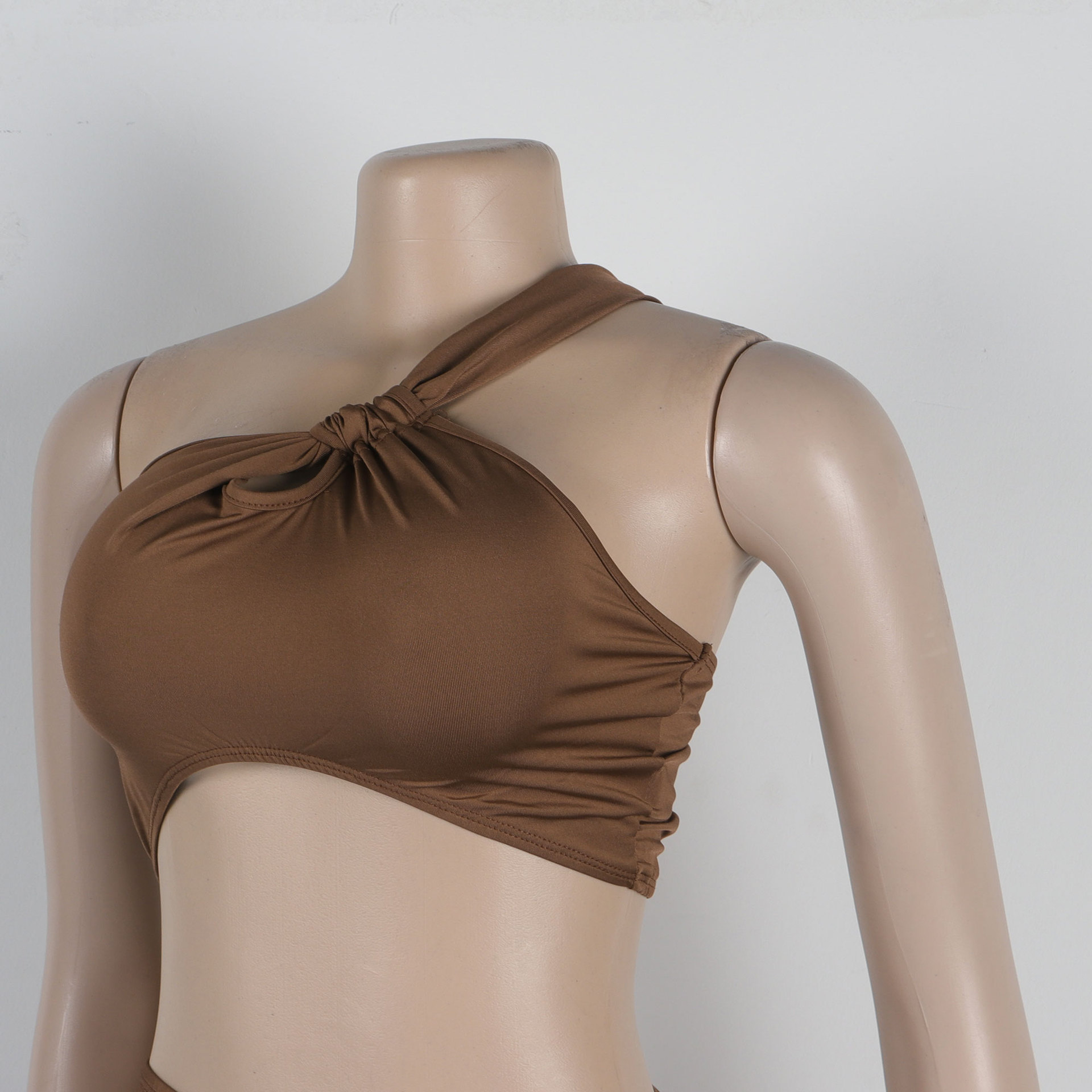 Solid Color off Shoulder Short Top Large Slit Long Skirt Two Piece Set 16 Solid Color off Shoulder Short Top Large Slit Long Skirt Two Piece Set