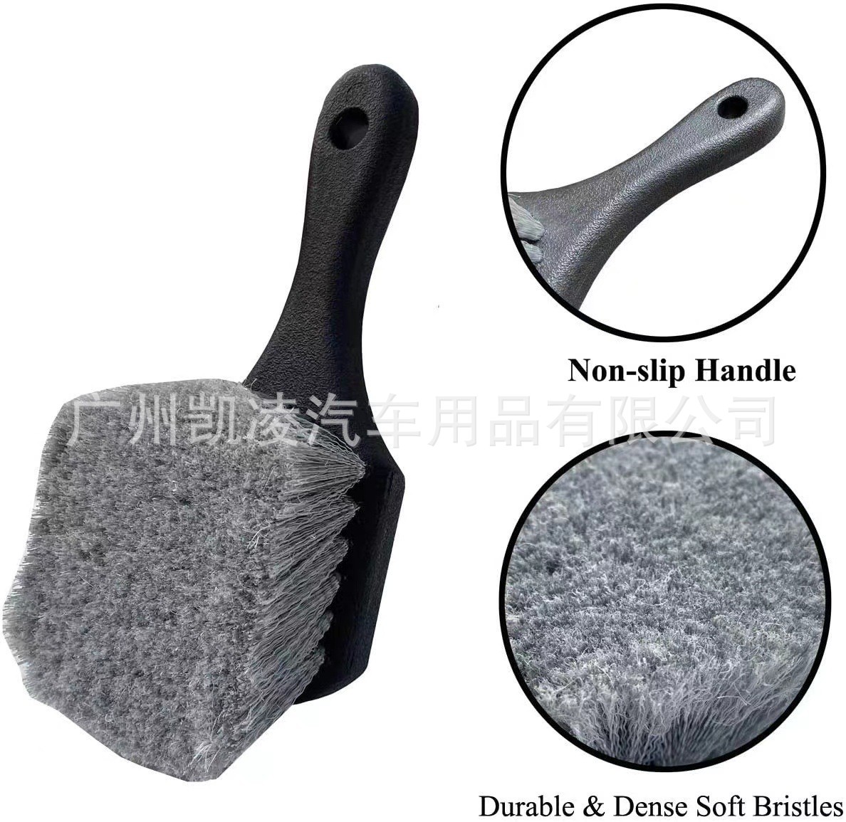 Qìchē Car Cleaning Tools Tire Brush Short Handle Carpet Brush Wheel Hub Cleaning Brush Strong PVC (Car cleaning tools) - other-color