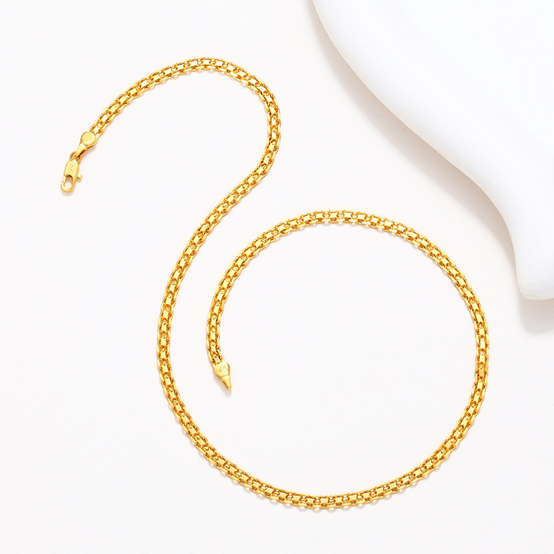 Xuping aleación de cobre de otoño y invierno de simulación galvanizado 24K collar de moda de mujeres joyas de comercio exterior transfronterizas simple joyería
