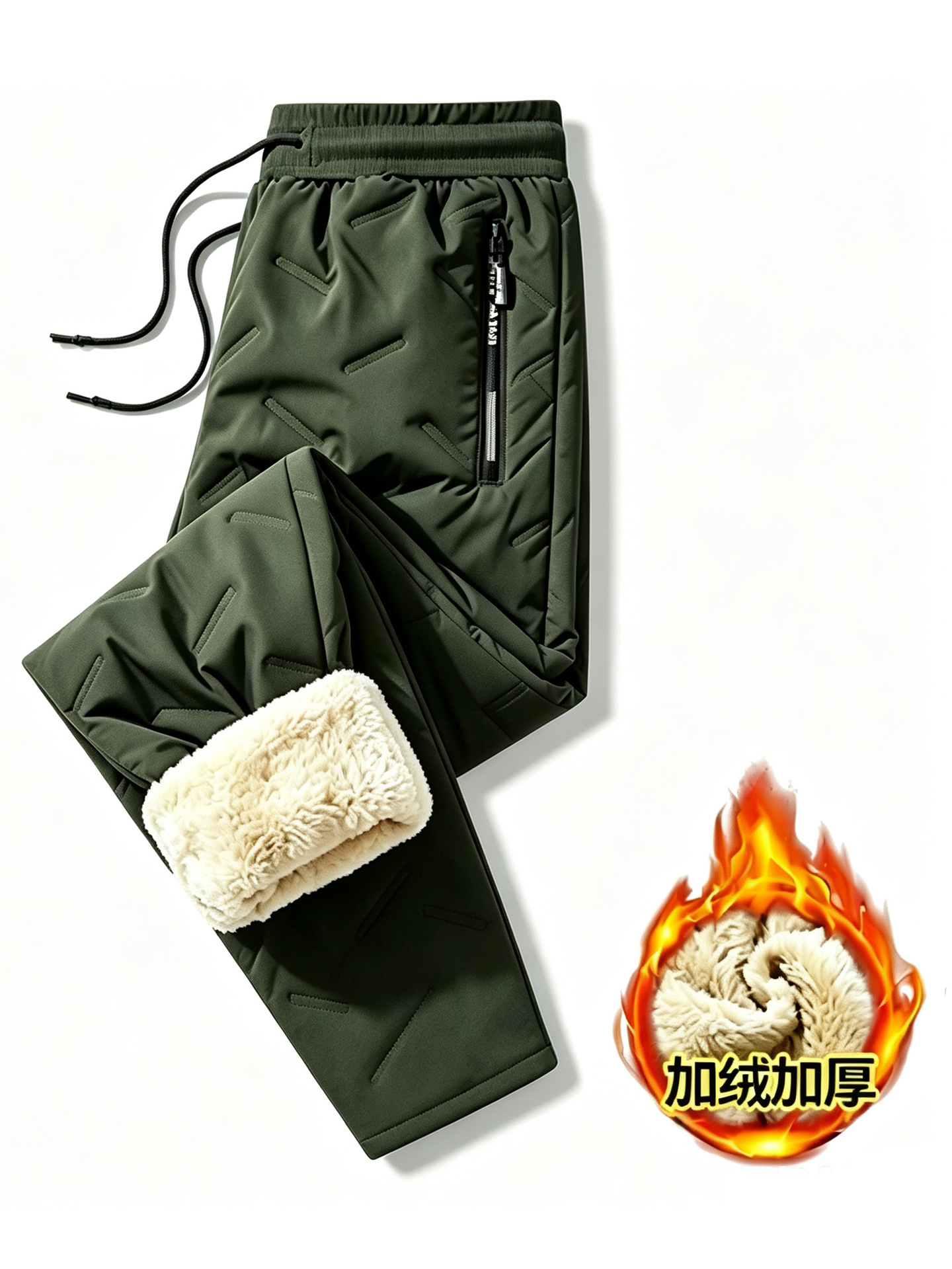 Military green straight