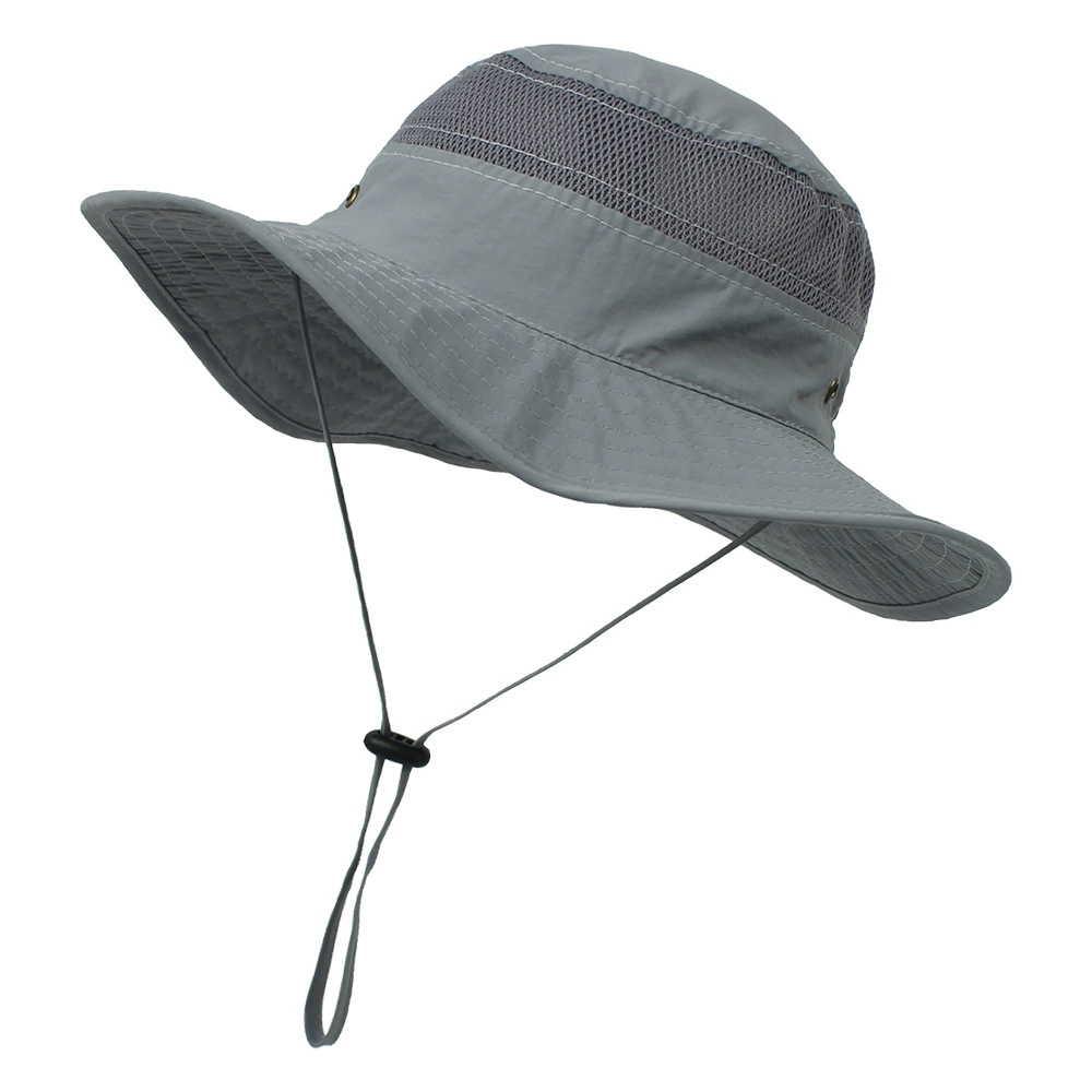 2021 Summer Boonie Bucket Hats For Kids Fisherman Hats With Wide Brim Sun Fishing Bucket Hat Breathable mesh polyester quick cut baby essential 