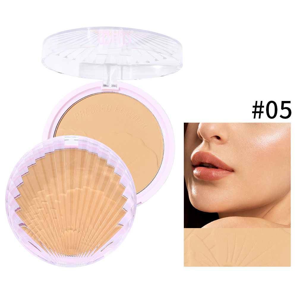 USHAS polvo spot transfronterizo de control de aceite, protector facial, polvo de cáscara fluorescente, UFC003A