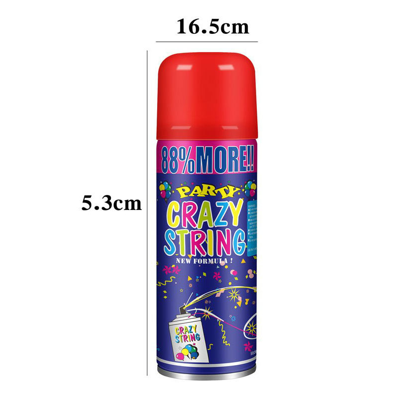 Granja global de cinta de color spray fiesta de cumpleaños con latas de mano de color de color de color de color de la decoración de la boda de la fiesta de Navidad