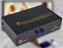 AV切换器音视频切换器3莲花AV切换器电视机信号切换器二进一出