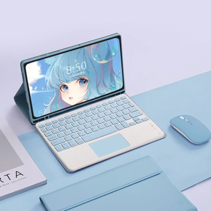 適用米タブレットPad 6/5 6S Pro12.4 bluetoothタッチキーボード赤米SE 11インチ保護カバー|undefined