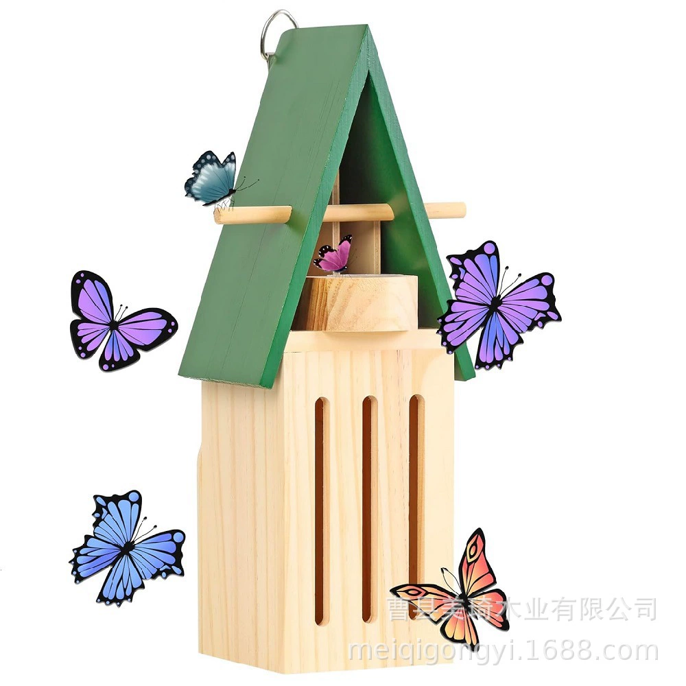 Деревянная пчела кормушка для дома на открытом воздухе бабочка пчела укрытие деревянный современный минималистский барак