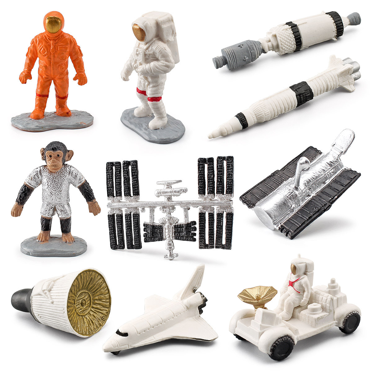 La simulación educativa de los niños satélite cohete cápsula universo nueve planetas adornos aeroespacial modelo espacial conjunto de 19 piezas