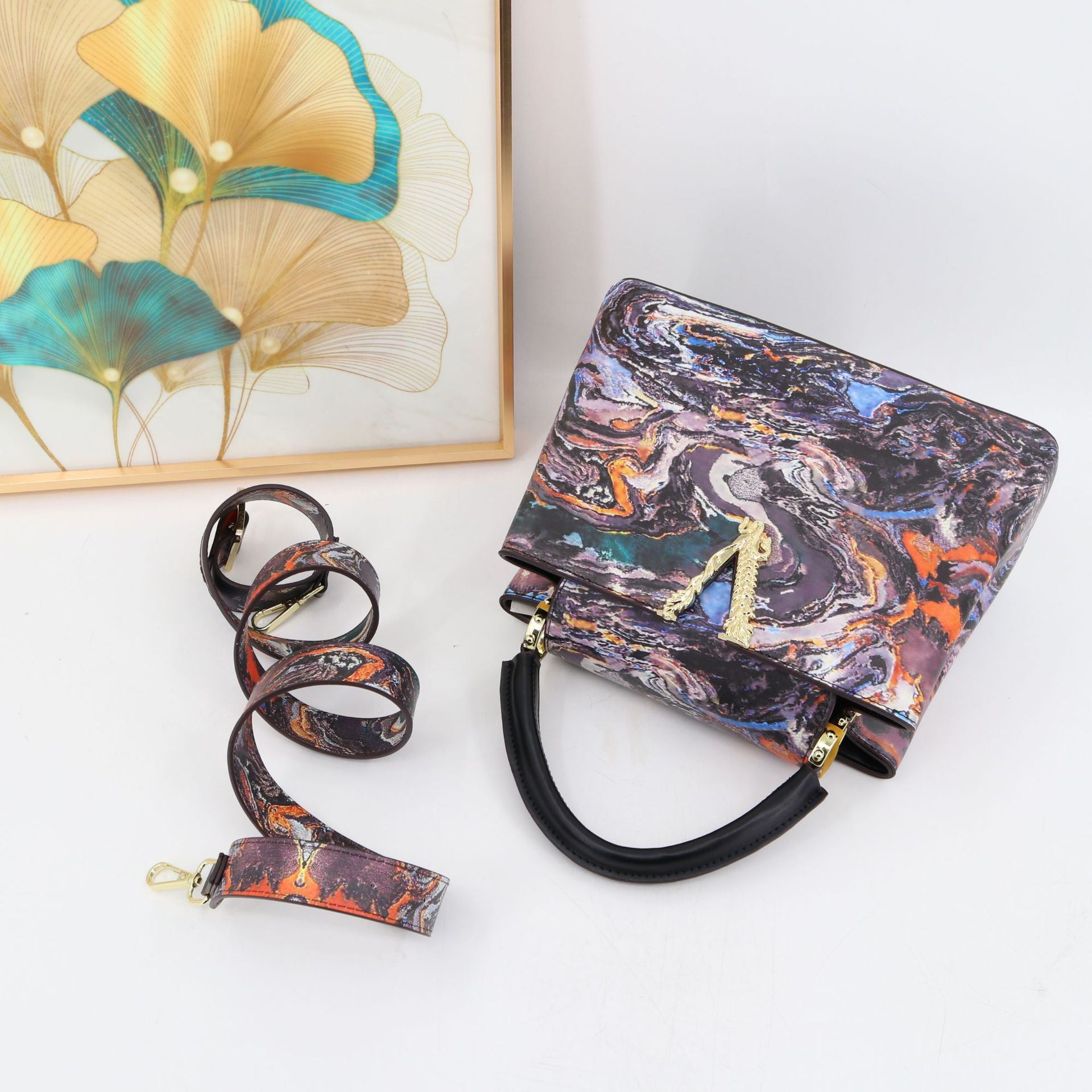 Women's bag portable crossbody printed bag high quality women's bag_voghion.com