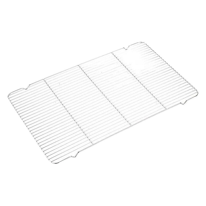 Stainless steel feet cool net flat barbecue net oven net rack bread baking filter rack drain net 60x40cm