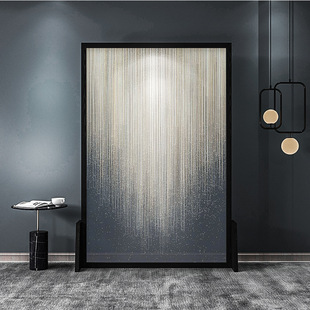 Modern Simple Light Luxury Solid Wood Screen Partition Living Room Entrance Entrance Entrance Minimalist Art Shaded Abstract Seat Screen