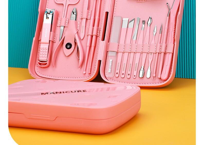 German nail care set, slant cut, professional, boxed