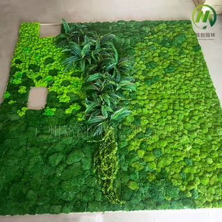 公司前台装饰永生苔藓植物背景墙白发藓块真苔藓绿植墙青苔背景墙