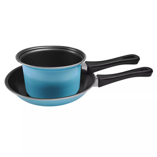 Xj45-Xj46 Set Edged Iron Frying Pan Non-Stick Frying Pan Pancake Pan Omelette Pan Induction Cooker Universal
