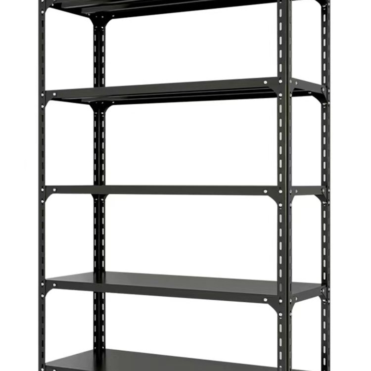 Estante de almacenamiento estante de acero de ángulo de espesor multicapa estante de exhibición estante de almacenamiento ajustable para el hogar estante de almacenamiento de supermercado marco de hierro