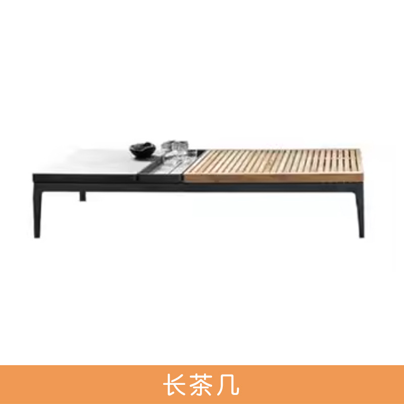 Nordic sofá al aire libre combinación Villa patio a prueba de sol sofá de teca hotel al aire libre de aleación de aluminio al aire libre sofá conjunto