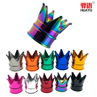 Creative Crown valve hat car tire decoration crown hat aluminum alloy air nozzle cap dust cover